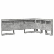 Testiera | Testata contenitore Grigio cemento 120 cm Legno multistrato