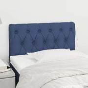 Testiera Blu 80 x 7 x 78/88cm in Tessuto 346304