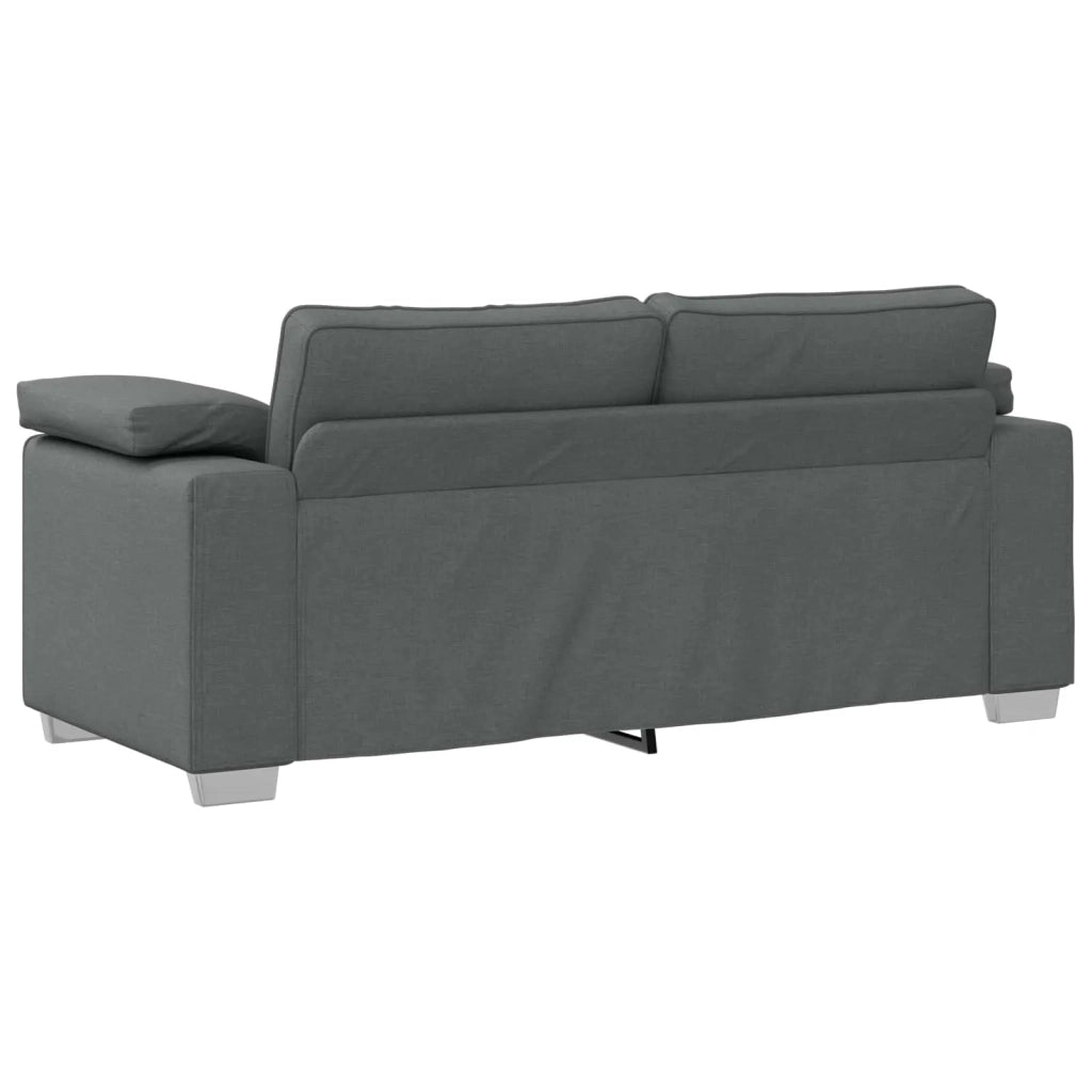 Divano a due posti Grigio scuro 180 cm Tessuto 4105228