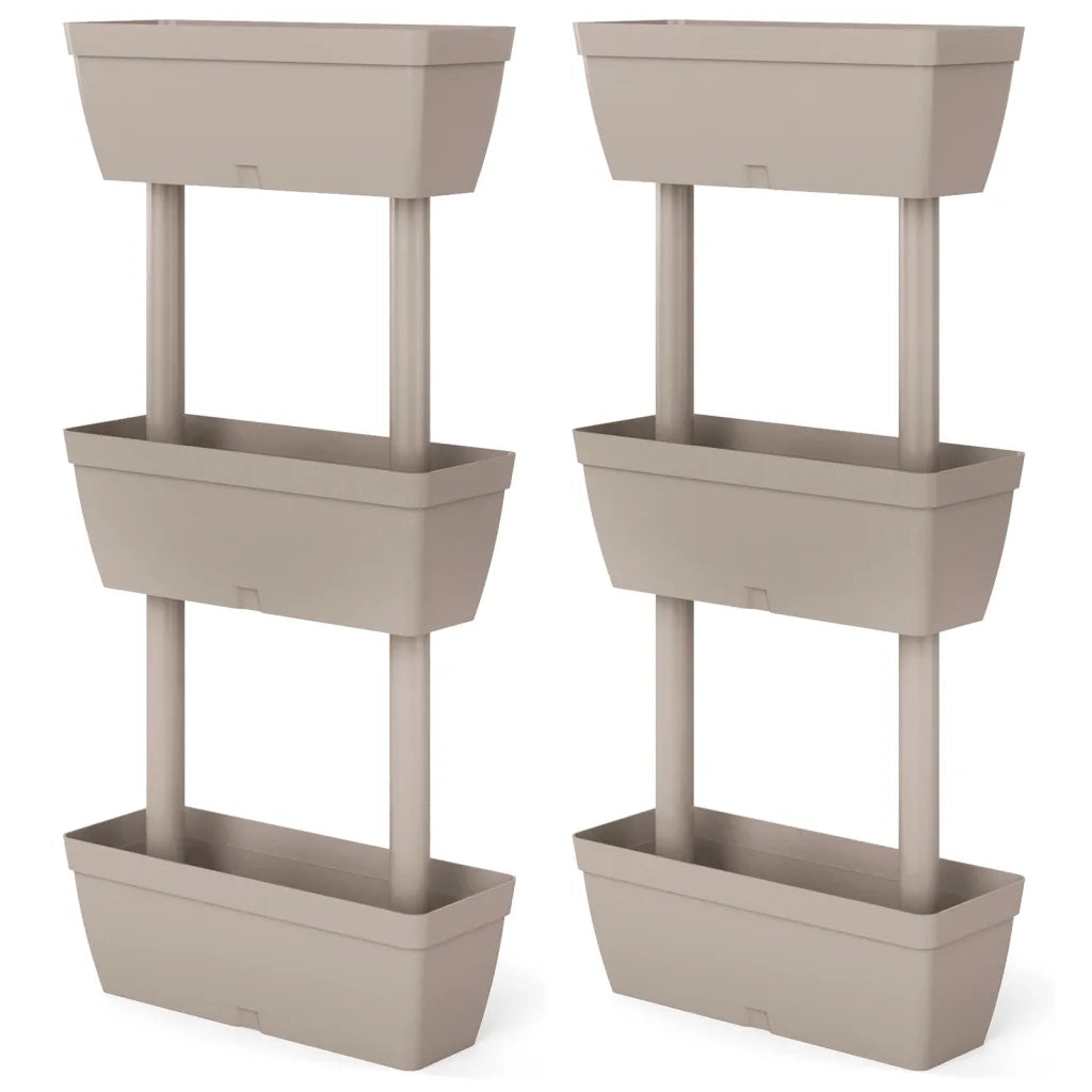 vidaXL Fioriere da Giardino 6 pz Grigio Talpa