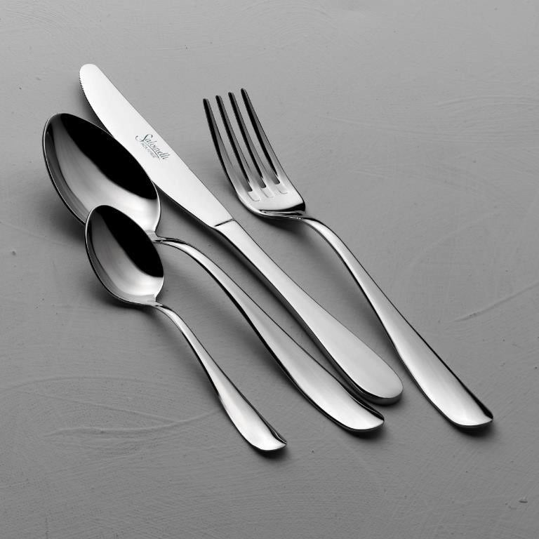 Servizio di Posate da Tavola 24 Pezzi in Acciaio Inox Twist Salvinelli