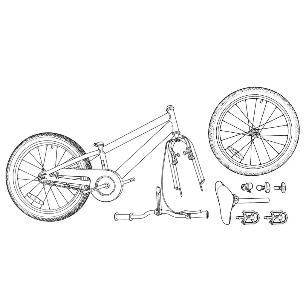 BMX 18 Pollici per bambini dai 7 ai 10 anni Blu Scuro