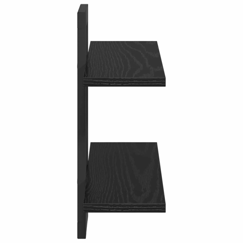 Scaffali flottanti Rovere Nero 40 x 15 x 40 cm 8012413