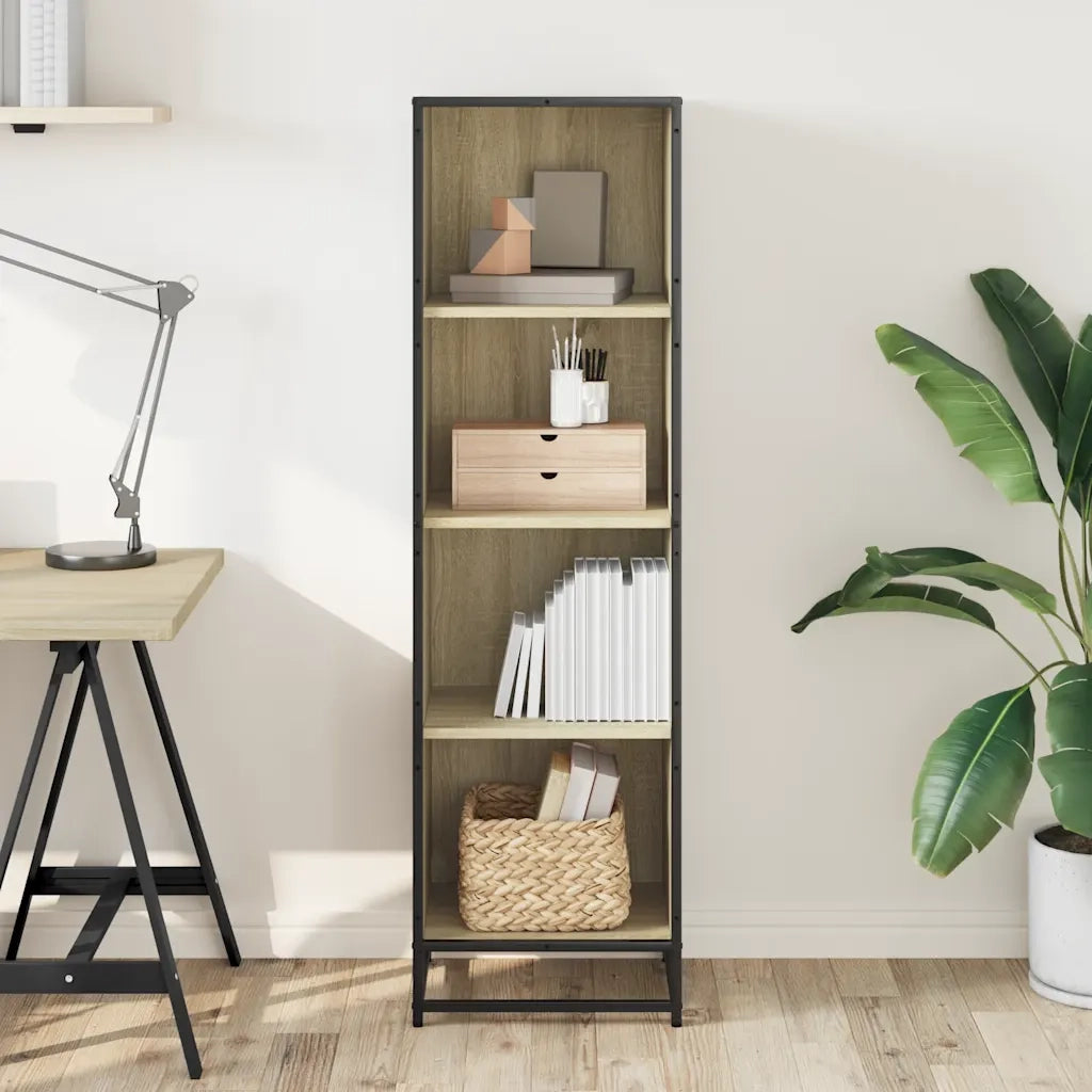 Libreria Rovere Sonoma 40x35x139 cm in Legno Multistrato 849125
