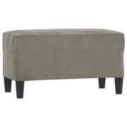 Panca 70 x 35 x 41 cm velluto grigio chiaro 02_0010524
