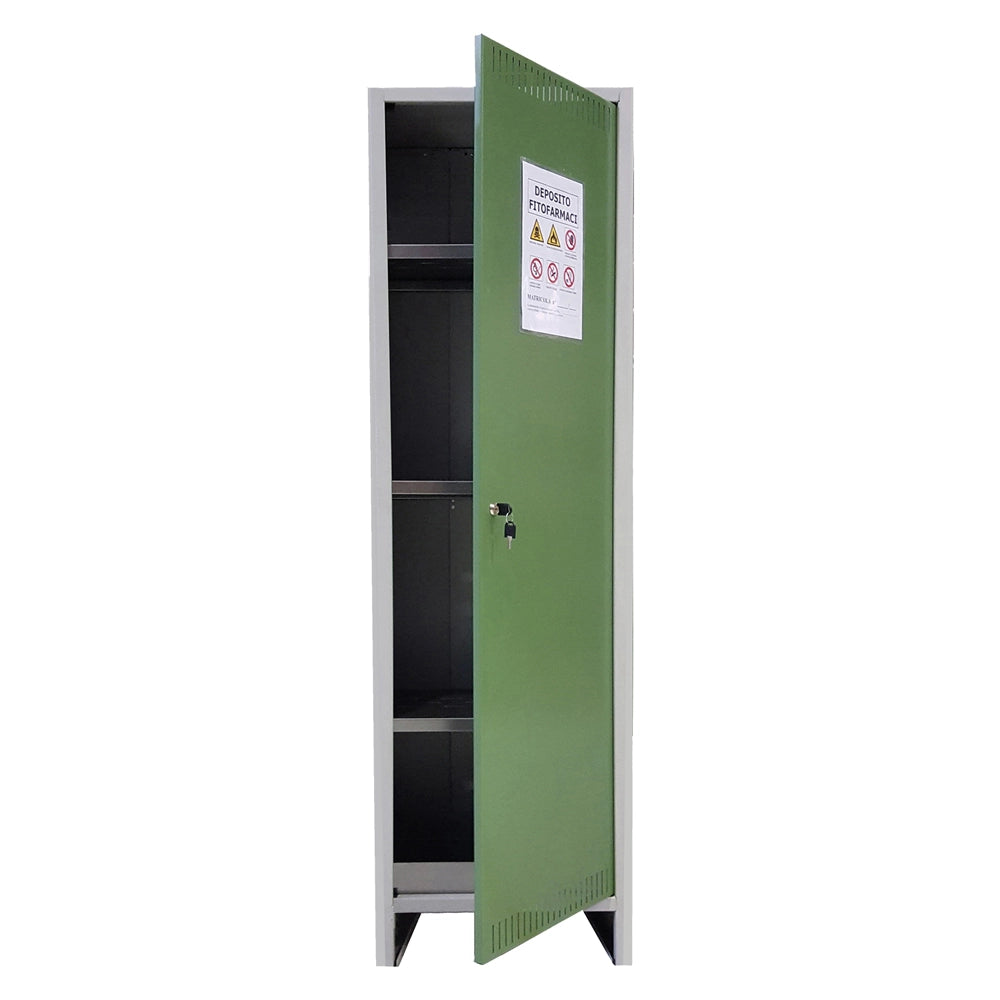 ARMADIO DEPOSITO FITOFARMACI 'PRATIKO' 1 anta - cm 50 x 40 x h 179,5 alto  - PROMETAL