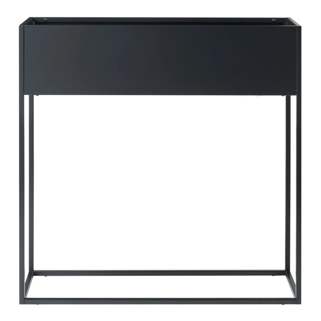 Supporto per piante da esterno supporto rialzato 80 x 80 x 25 cm nero 03_0010362