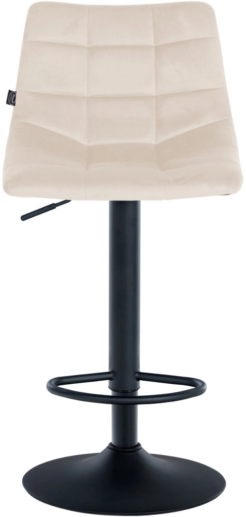 2er Set Barhocker Jerry Samt schwarz