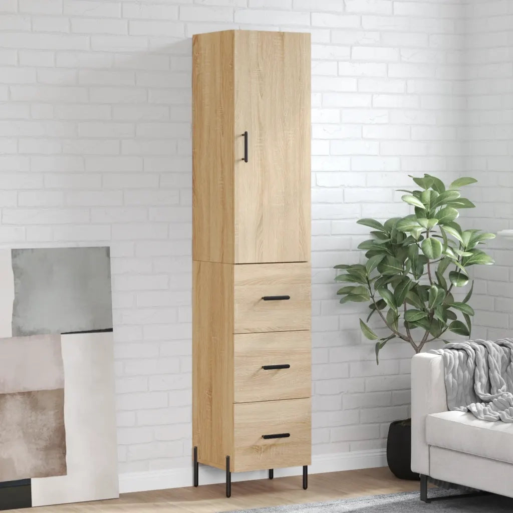 Credenza Rovere Sonoma 34,5x34x180 cm in Legno Multistrato 3198860