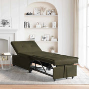 Divano letto Verde militare 194 x 67 x 82 cm Tessuto Huahua 42008606