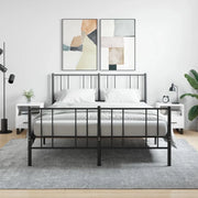 Comodini 2 pz-Set di 2 Tavolino da notte Bianchi 40x35x47,5 cm in Legno Multistrato 244543