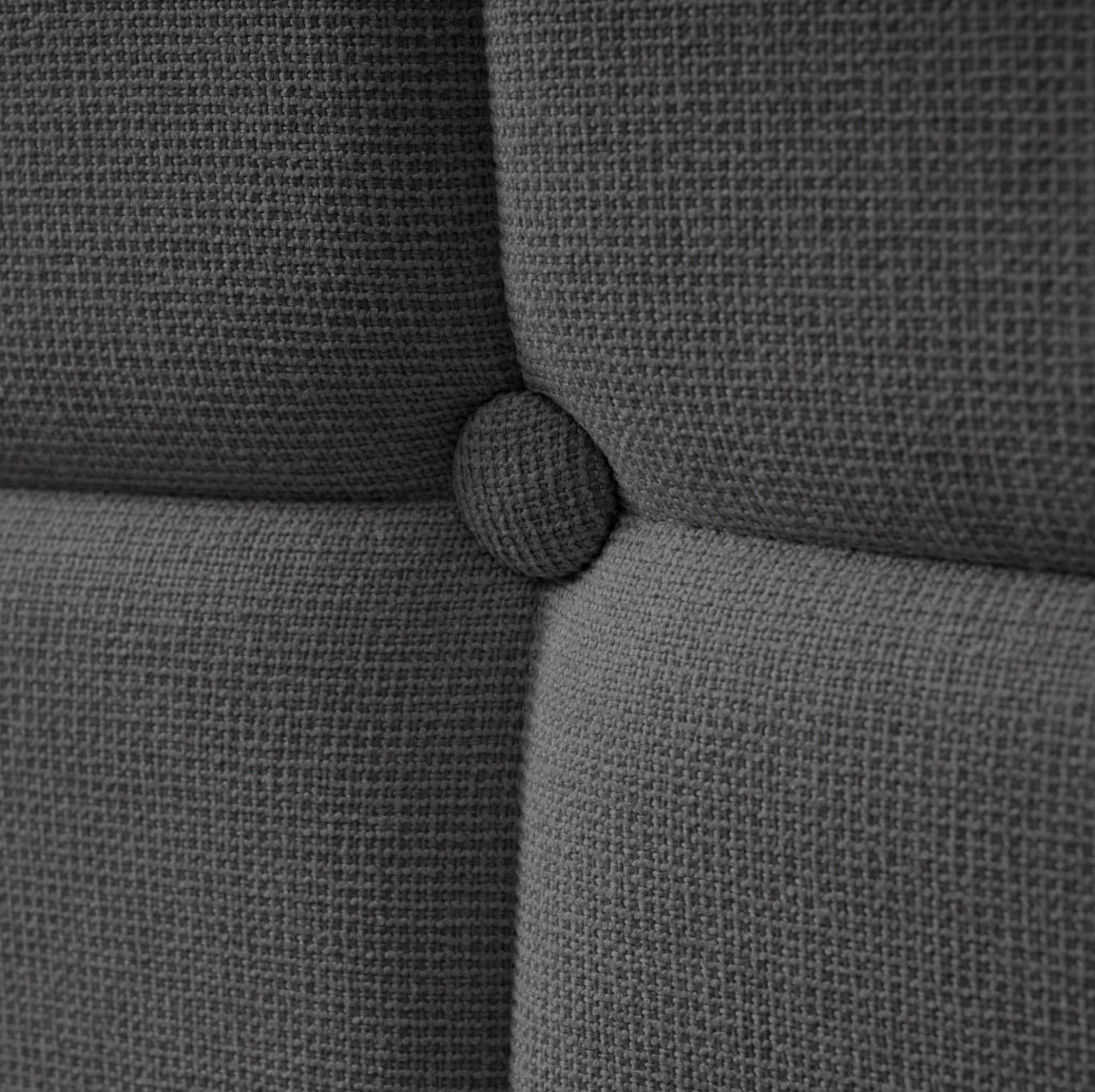 Letto matrimoniale 180x200 cm con LED; prese USB e 4 cassetti; legno grigio
