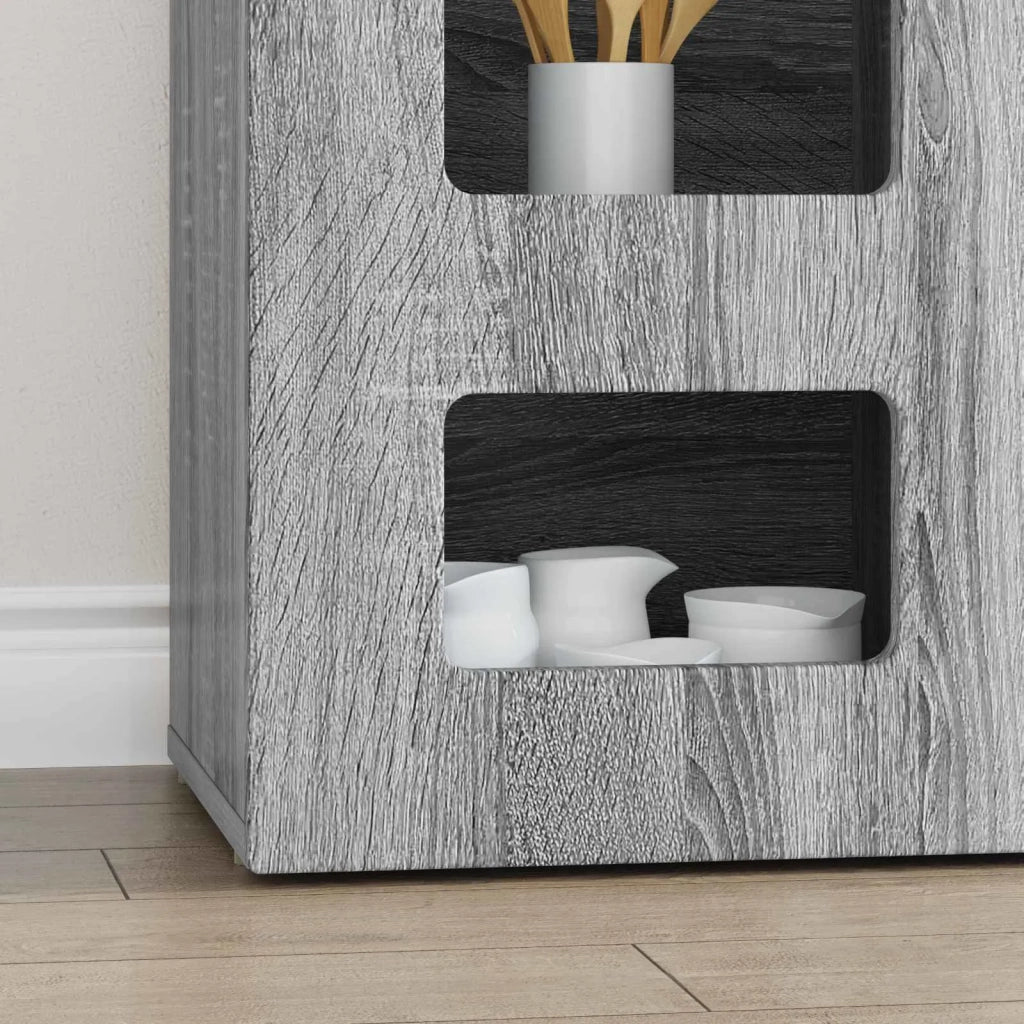 Credenza-Buffet-Armadio da cucina Grigio Sonoma 100 x 35 x 59 cm Legno multistrato