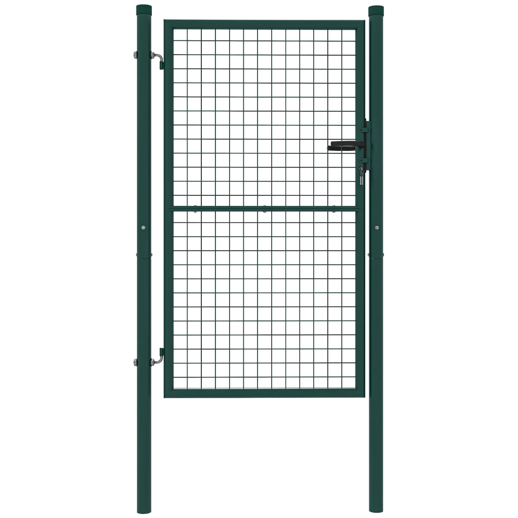 Cancelletto da Giardino in Acciaio ¨C zephmum ¨C Grigio 97x200 cm