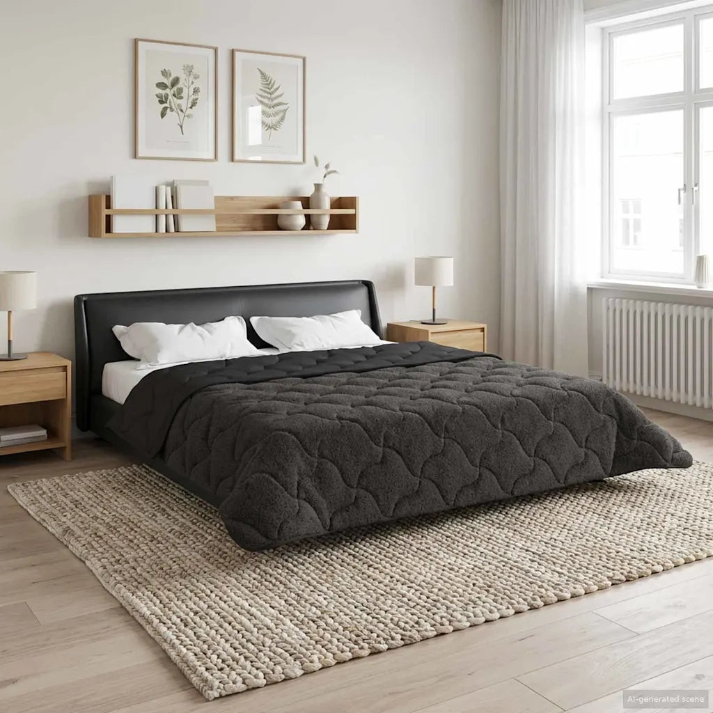 Piumone Completo Annuale Trapuntato Antracite 240 x 260 cm 42026240