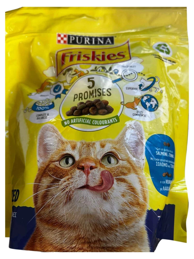 CROCCHETTE PER GATTI SALMONE TONNO E VERDURE FRISKIES