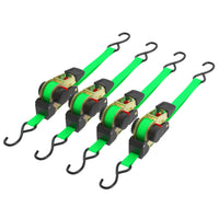 Cinghia di ancoraggio a cricchetto set 4 cinghie di fissaggio 3 m x 25mm 320 daN