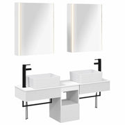 Set di Armadi da Bagno 5 pcs Bianco 53 x 15,5 x 70 cm 3406327