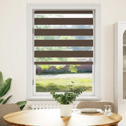 Tenda a rullo zebrata-Tenda avvolgibile 100,9x175 cm Larghezza tessuto 96,7 cm caff¨¨