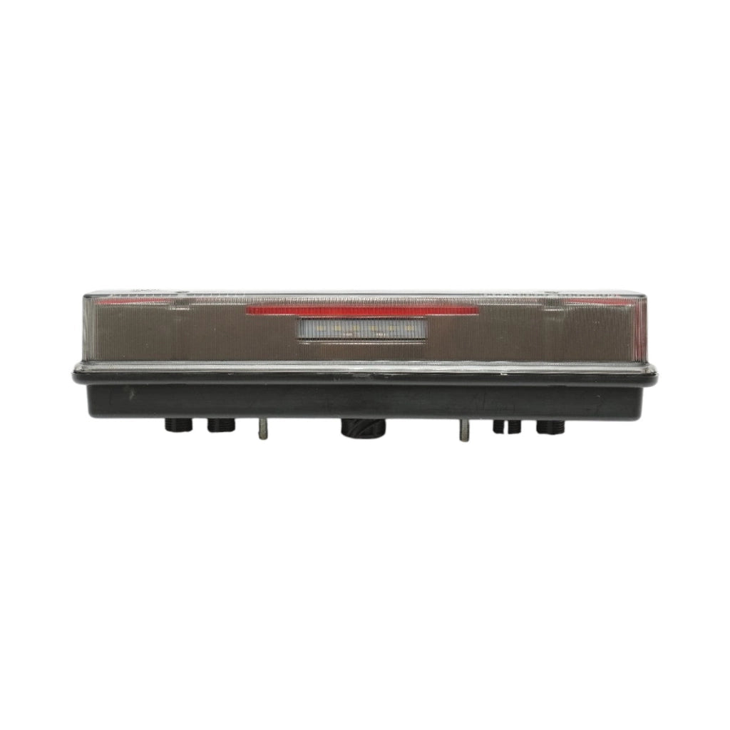 Luce freno posteriore destra LED camion 24V, 7 pin ASS2.1+4x2 con illuminazione targa 400x153x88mm
