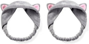 Cappelli per gatti - Set da 2: fascia per il lavaggio del viso, trucco, spa e altro