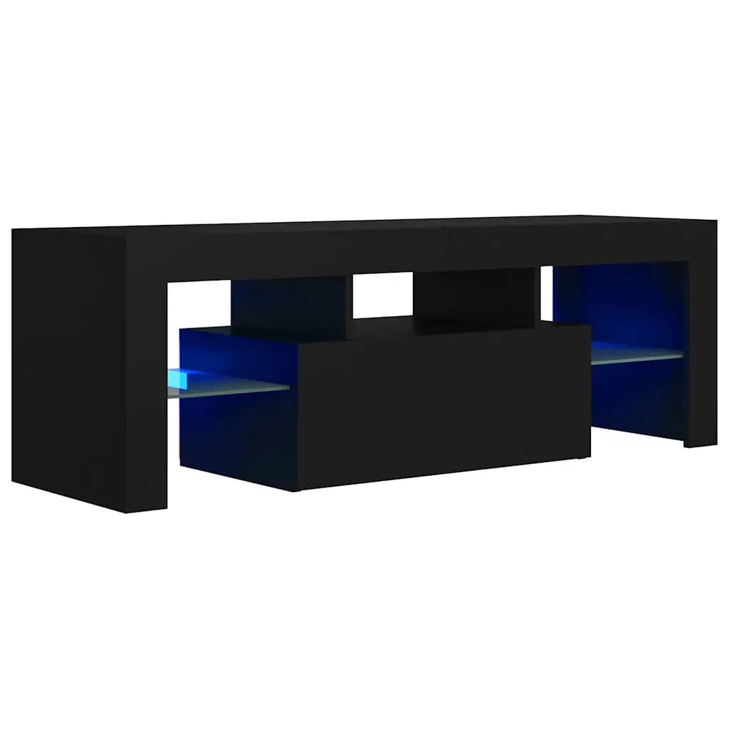 Mobile Porta TV con Luci LED Nero 120x35x40 cm cod mxl 52087
