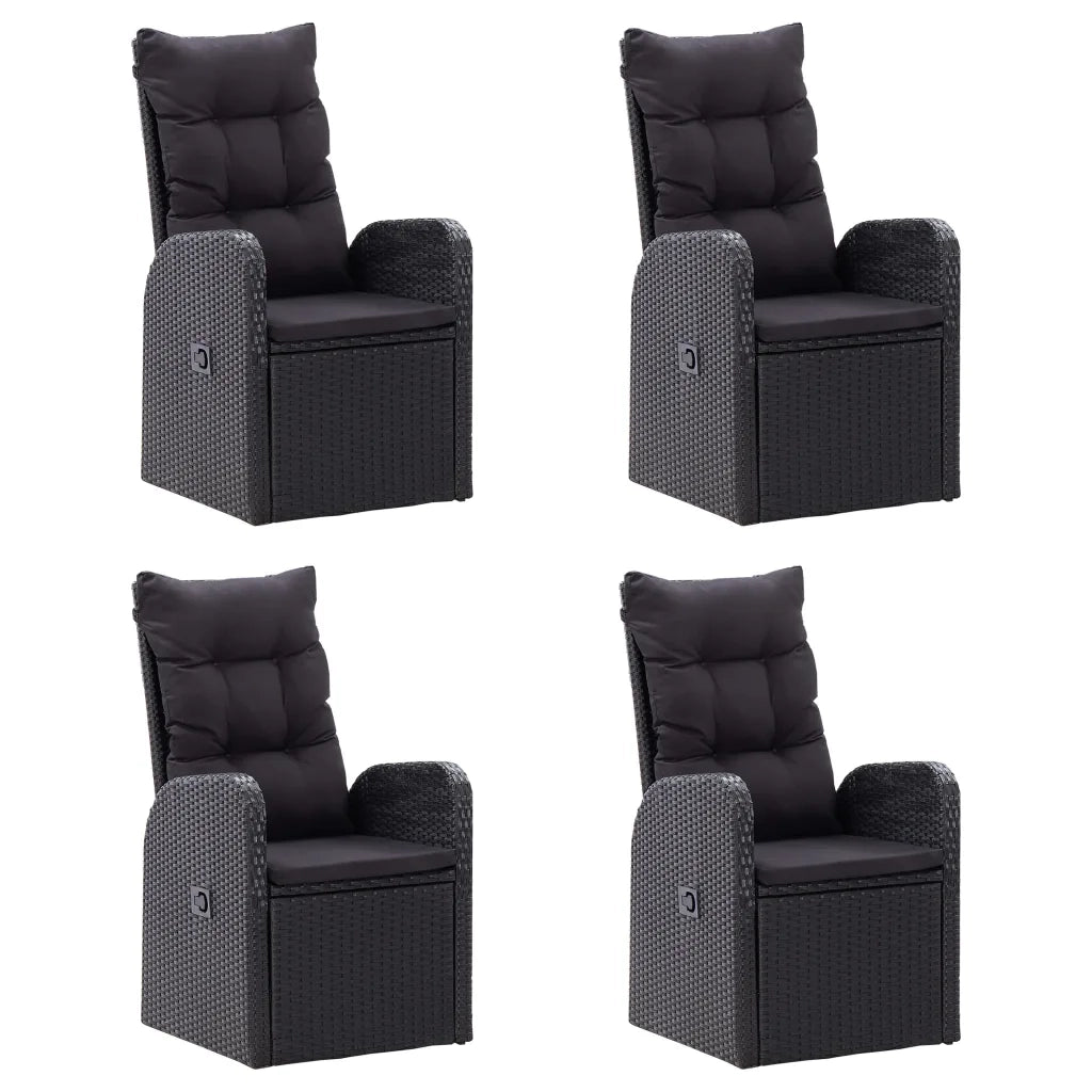Set da Pranzo da Giardino 7 pz Nero 3068818
