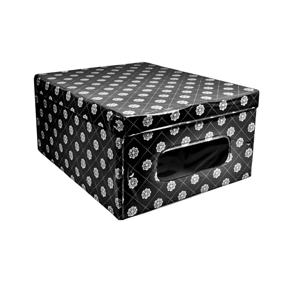 MAURY'S SCATOLA PORTABIANCHERIA CROME IN PVC 50 X 39 X H24 CM ASSORTITA