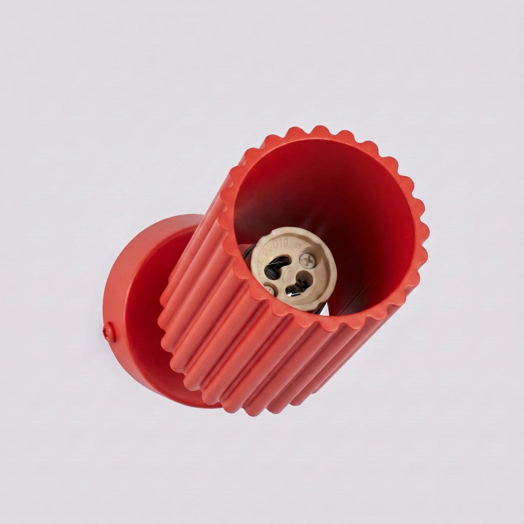 Plafoniera KARBON 1 rosso
