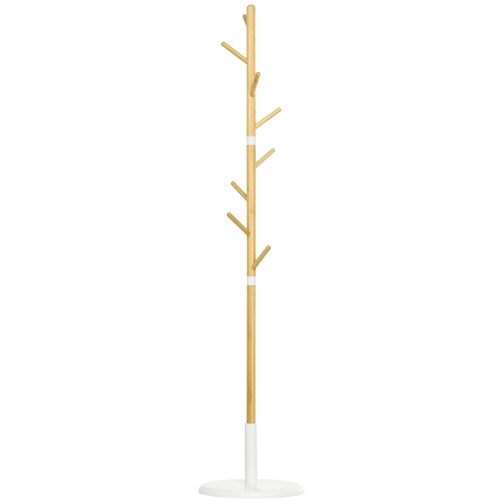 Appendiabiti a piantana ¨C zephmum ¨C 8 ganci in legno