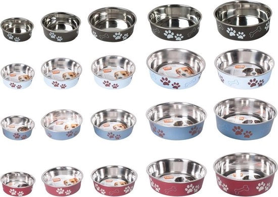 Piatto bella paw motive rosso, 14cm acciaio inossidabile