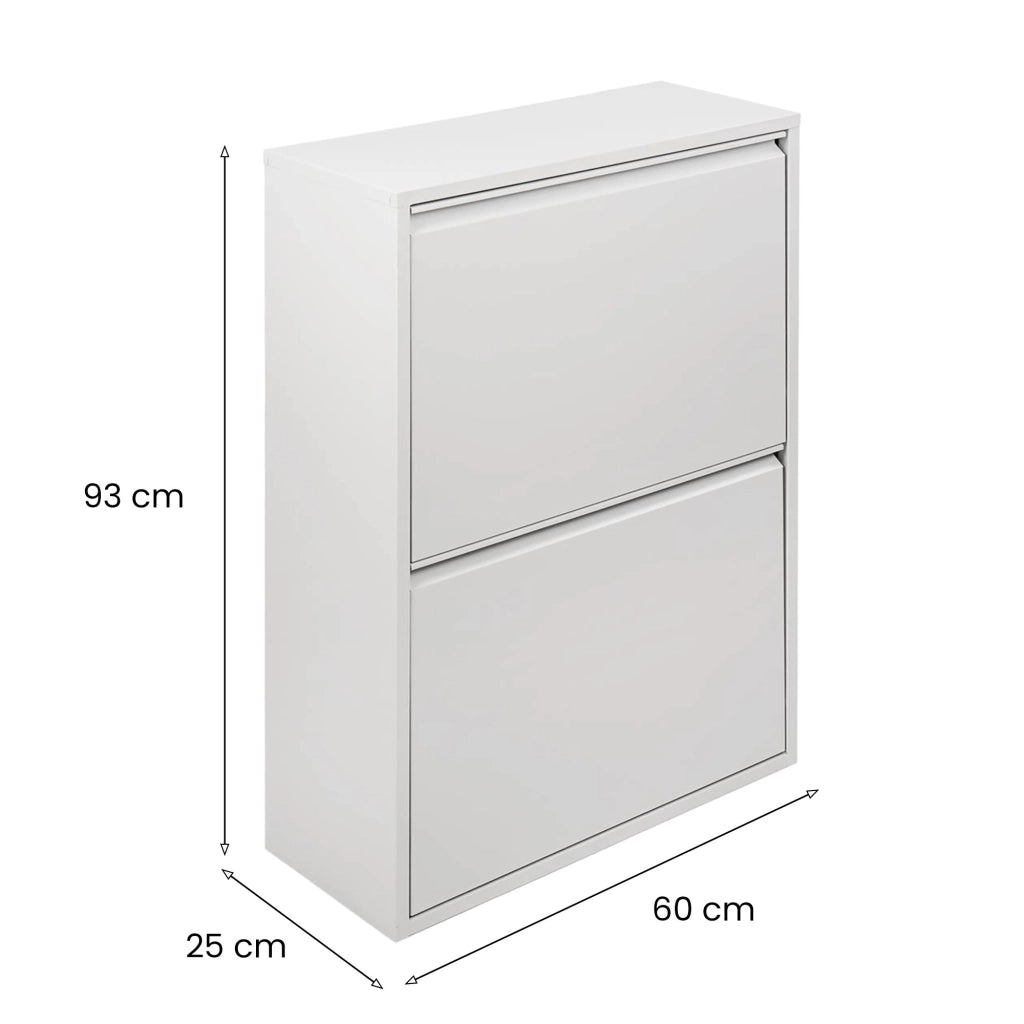 Contenitore per Rifiuti Anukhatun, Pattumiera Capacità 72 (18 per Secchio), 60x25x93h cm Bianco