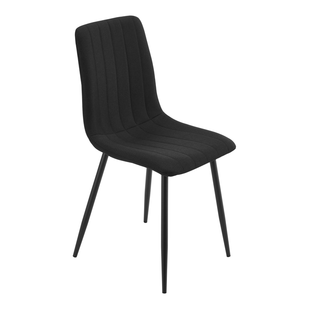 Set Elsern di 4 Sedie da Sala Pranzo Poltroncine Decorative - Nero [en.casa]