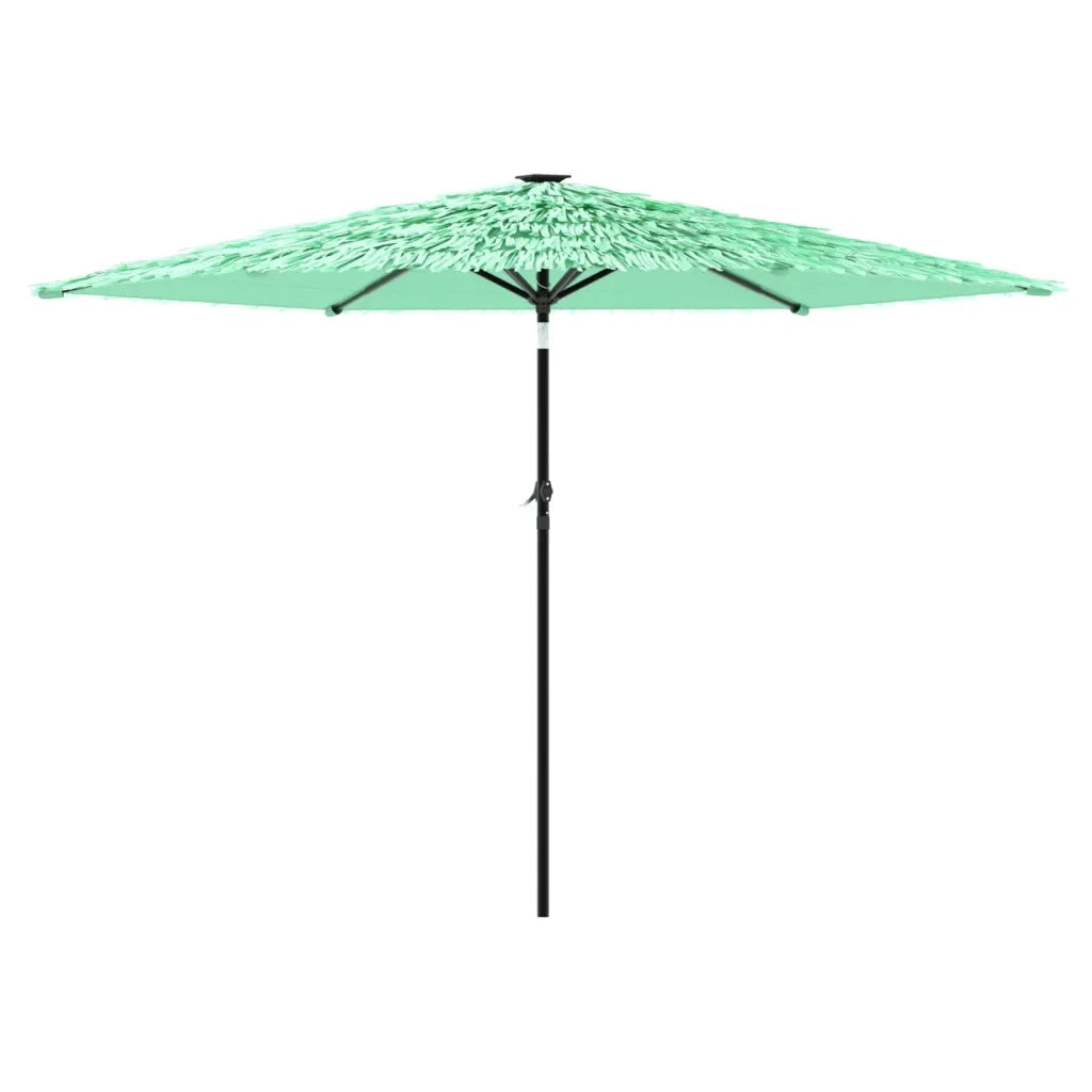 Ombrellone da Giardino-Ombrello da Balcone con Palo in Acciaio Verde 288x288x225 cm