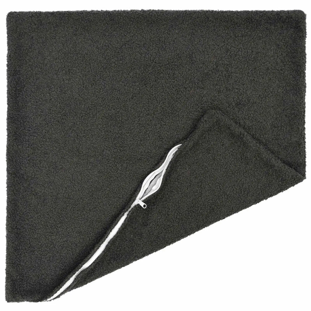 Federa 2 pcs HEERLEN Grigio Scuro 80 x 80 cm Bouclé 913611