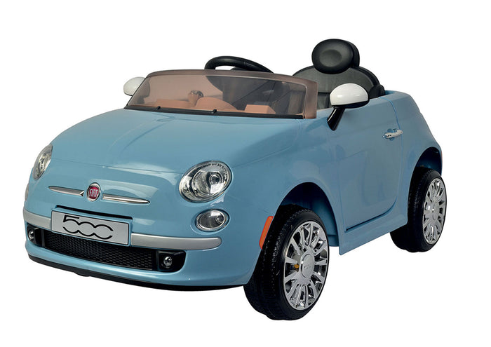 Macchina Elettrica per Bambini 12V con Licenza Fiat 500 Azzurra