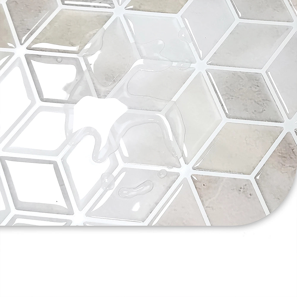 Set 10 Pannelli Adesivi Piastrelle per Muro Parete 30.5cm Decorazione Geometrica