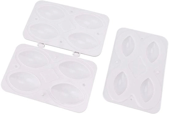 Facciamo Hamburger - Utensile per la cucina - Multifunzionale - 4 Compartimenti - Qualità alimentare ABS - Progettazione resistente allo shock - Facciamo hamburger