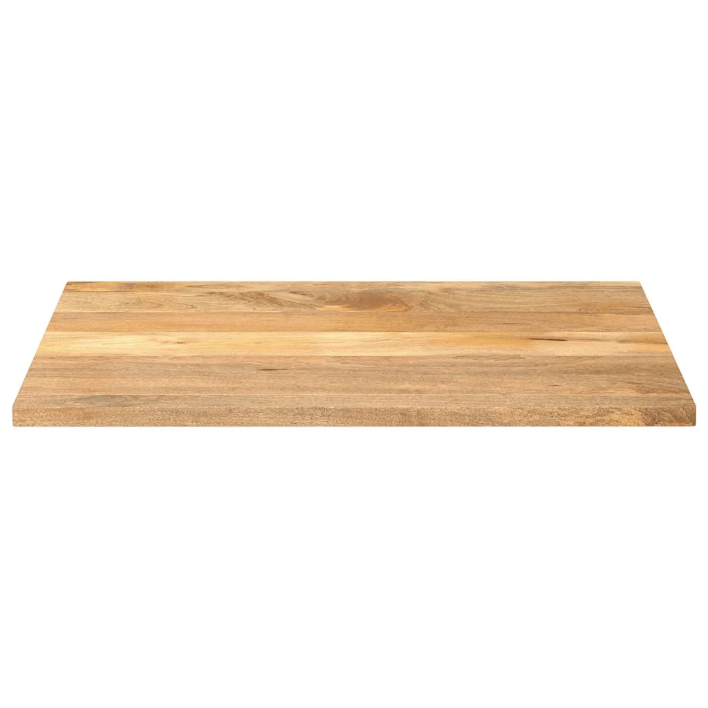 Piano per Tavolo 100x80x2,5cm Rettangolare Legno Massello Mango 371482