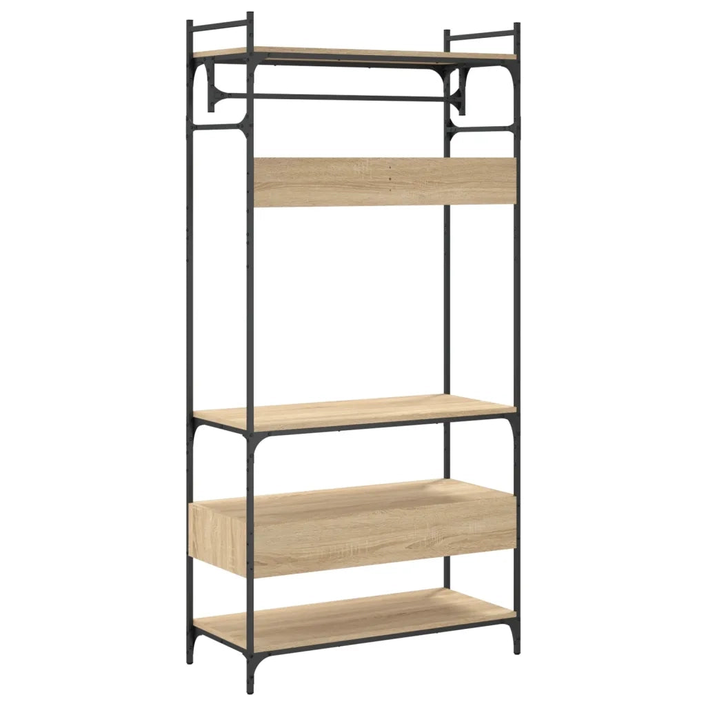 Armadio Cassetti Rovere Sonoma 89x39x184,5 cm Legno Multistrato 838954