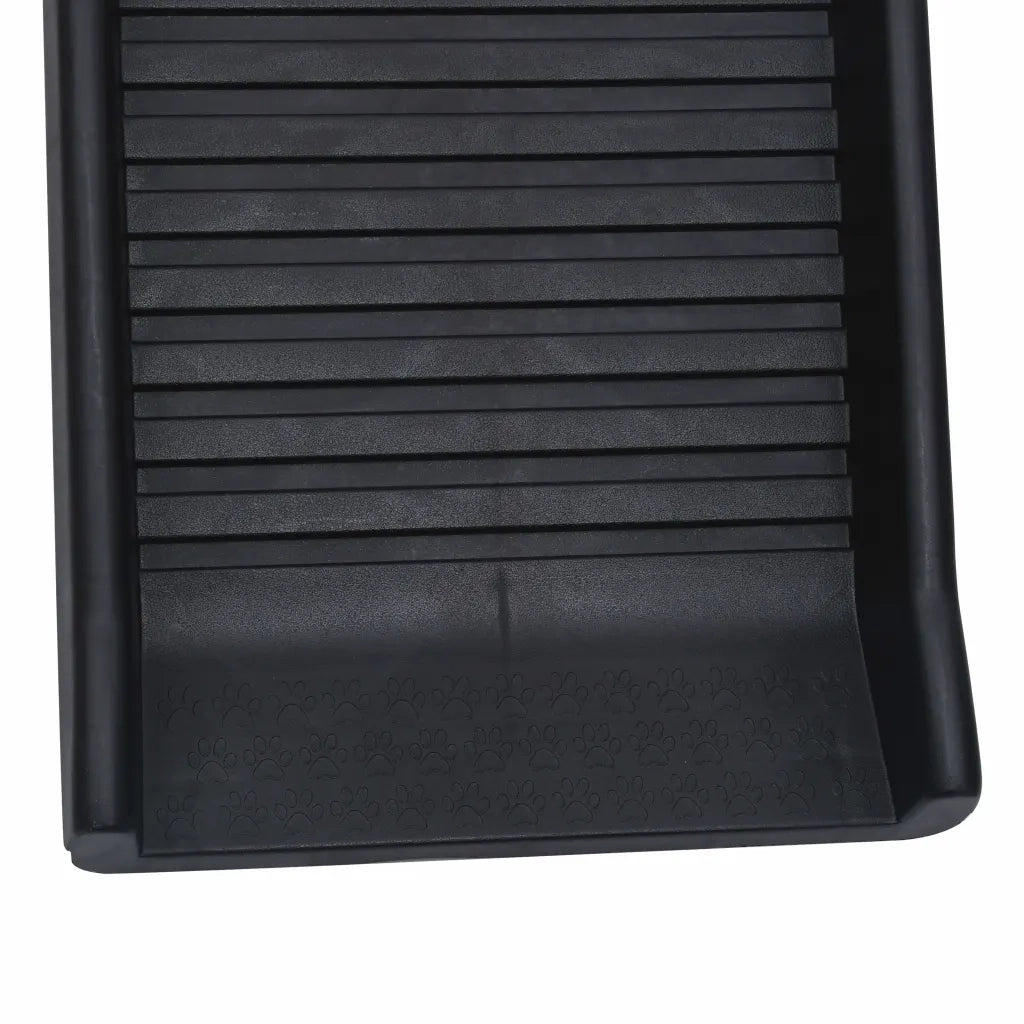 Rampa per Cani Pieghevole Nera 155,5x40x15,5 cm CFW1490551