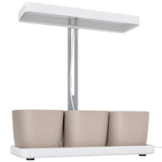 Lampade per Pianta 42 Luci LED con 3 Vasi Timer e Illuminazione Regolabile Bianco