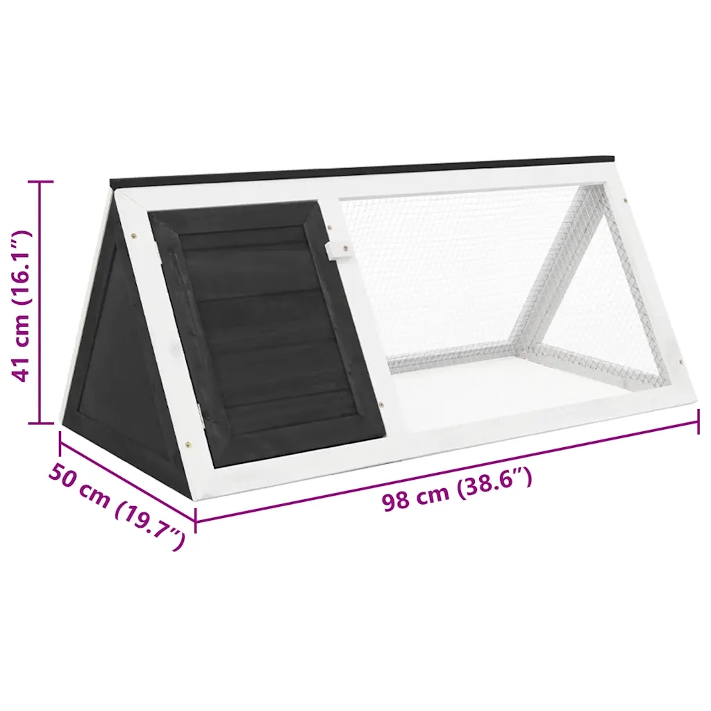 Conigliera in Legno Grigia CFW2387111