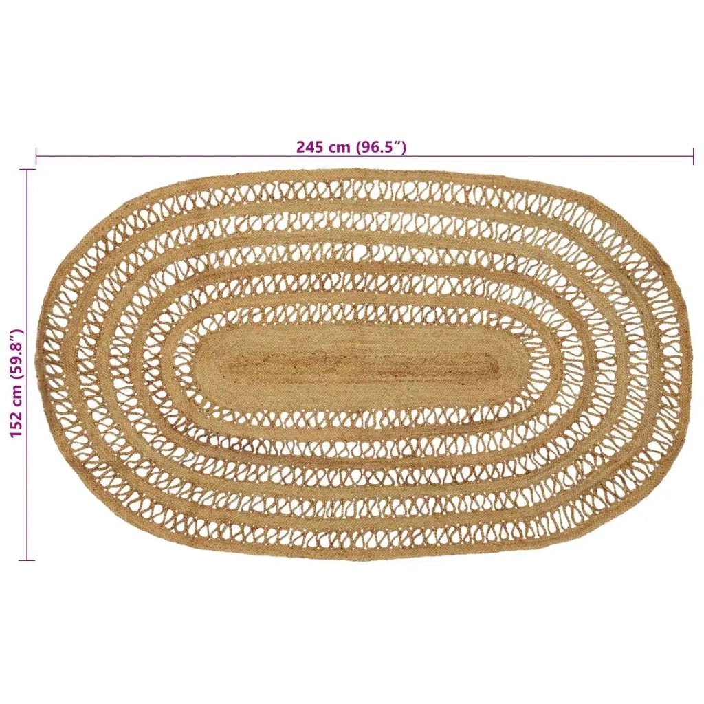 Tappeti per area Naturale 152 x 245 cm Juta