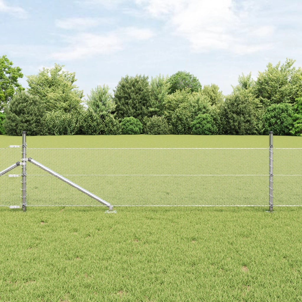 Recinzione Esagonale  0.8x25 m Acciaio Zincato