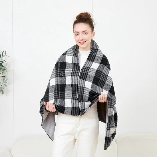Set di due coperte elettriche riscaldanti con riscaldamento a otto zone tramite USB.