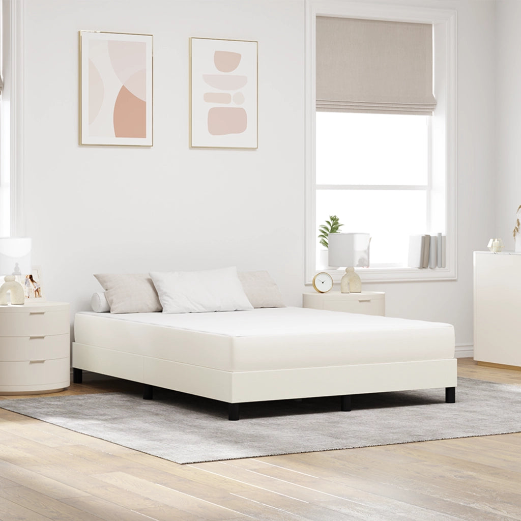 Materasso a molle insacchettate  Crema Medio 160x200x20 cm Tessuto