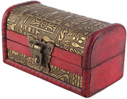 Cassa da gioielli in legno - Design vintage europeo - Piccola dimensione - Materiale in legno duraturo - Scatola per gioielli