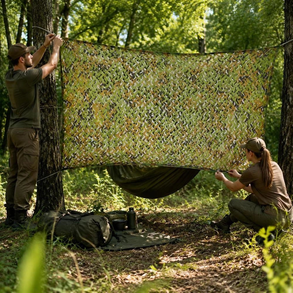 Camouflage Net With Storage Bag 1.5x3 M