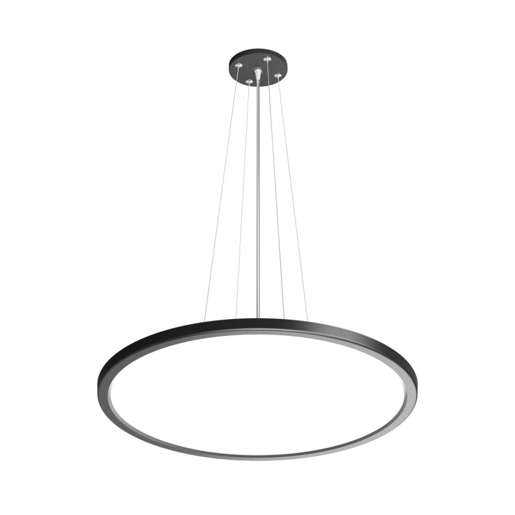 Sospensione Italux MANITO anello Ø48 nero/bianco LED 36W